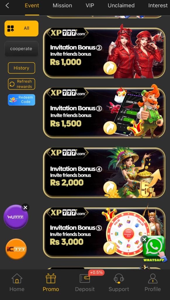 XP777 Game App Promo