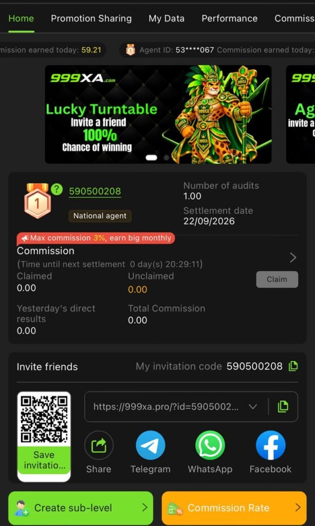 999xA Game Register & Login