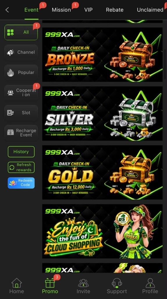 999xA Game Promo 